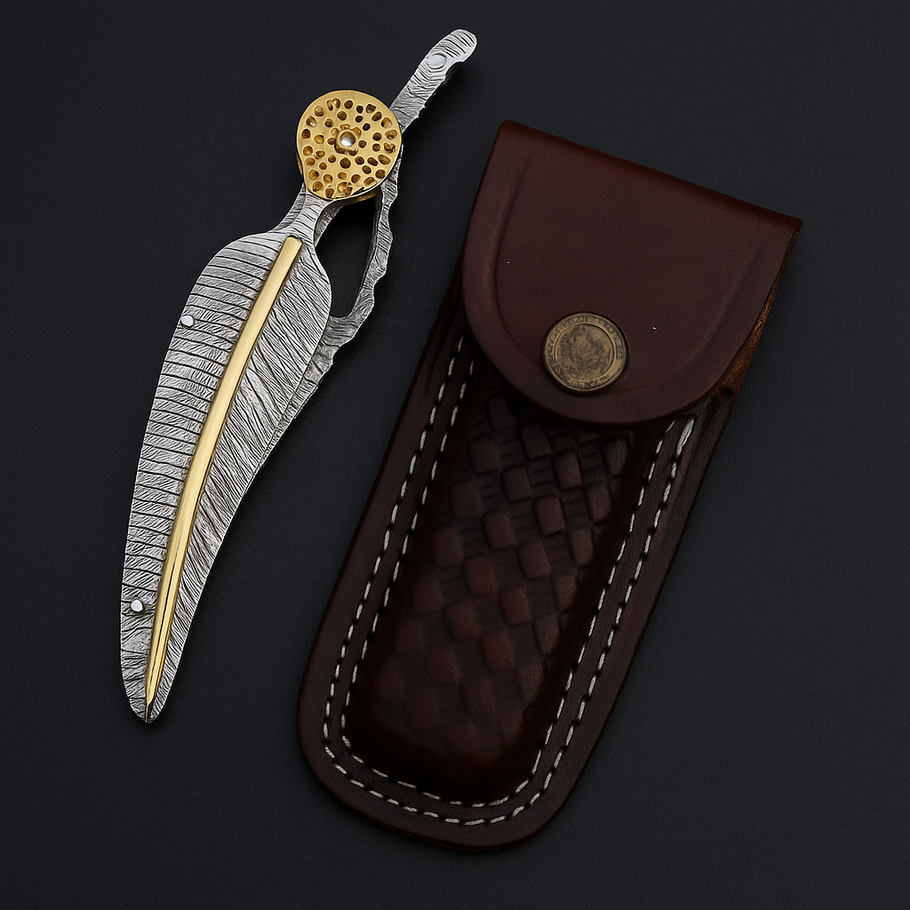 Damascus Folding Knive