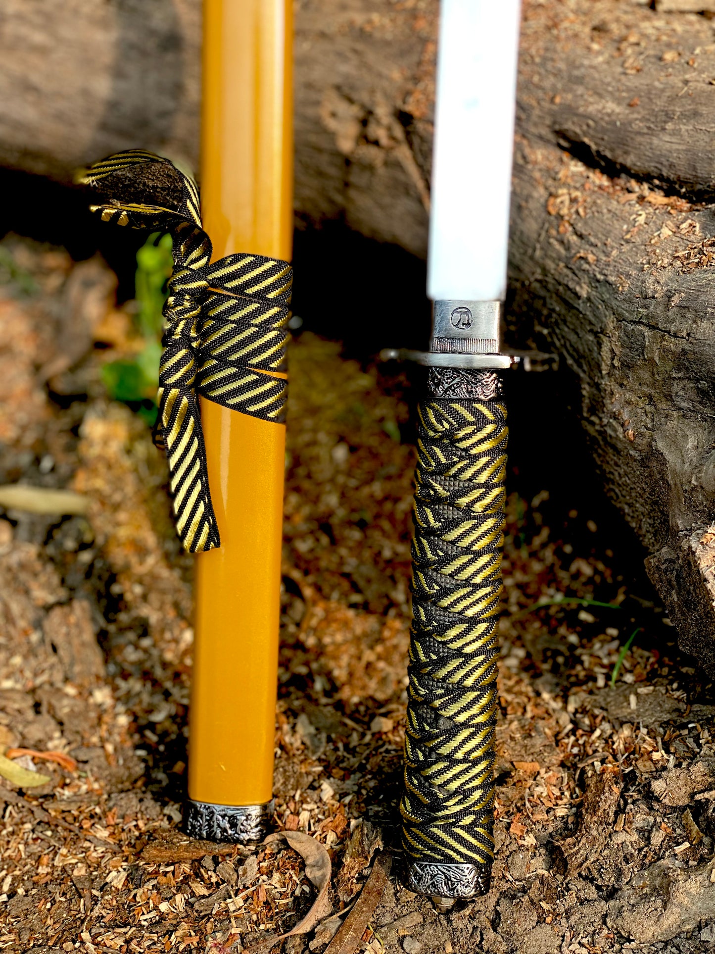 Real Katana Sword Yellow