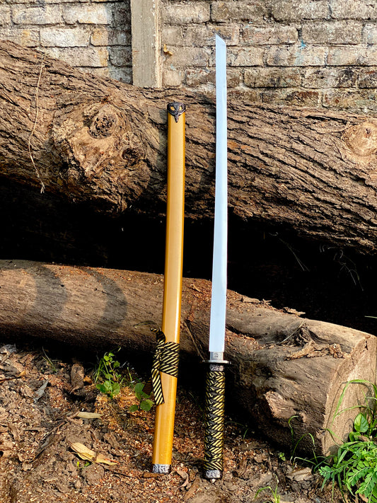 Real Katana Sword Yellow